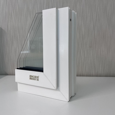 GKBM 80 Serie UPVC estrusto Finestre scorrevoli Bianco Profili interni ed esterni