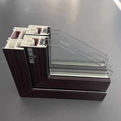 GKBM 105 Serie UPVC Profili di finestre scorrevoli Componenti strutturali bianchi